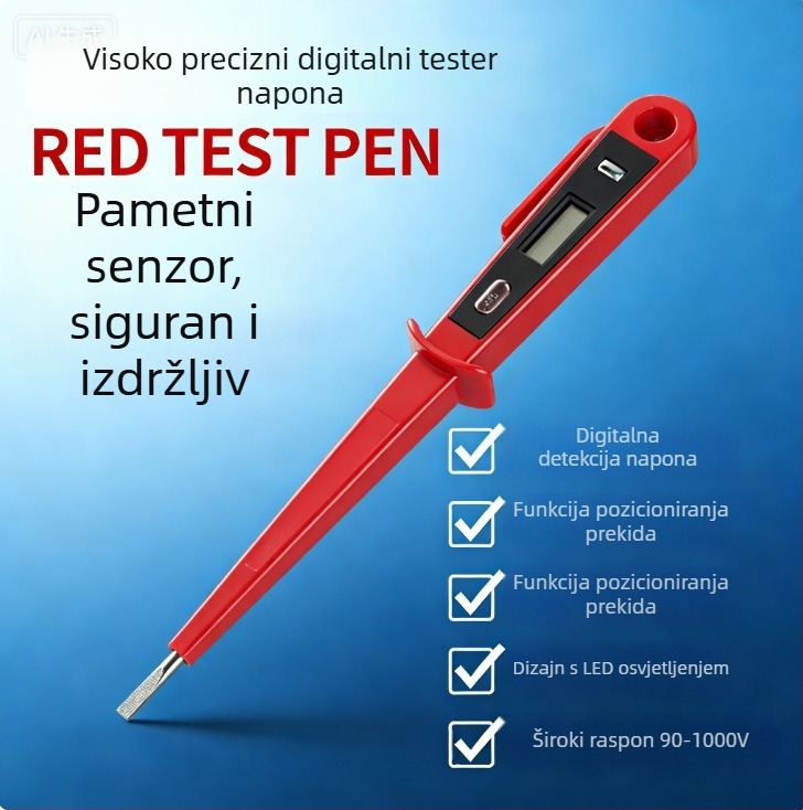 8868 tip električne tester olovka s digitalnim prikazom, osvijetljeni višenamjenski tester