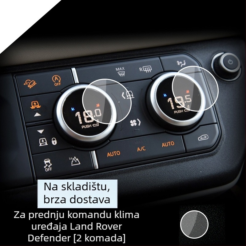Defender zaštitni zaslon centralnog upravljačkog panela – kaljeno staklo, otpornost na visoke i niske temperature, položaj: centralna kontrola