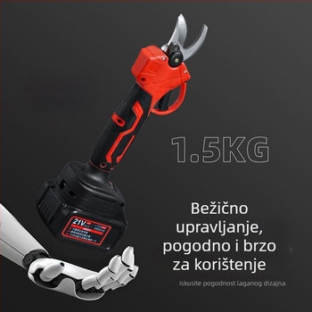 Škare za podrezivanje, punjiva litijska baterija, 220V, za grane, bez udarca