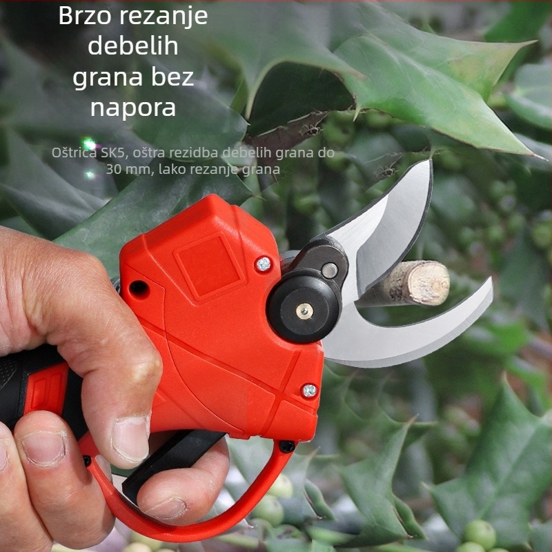 Škare za podrezivanje, punjiva litijska baterija, 220V, za grane, bez udarca