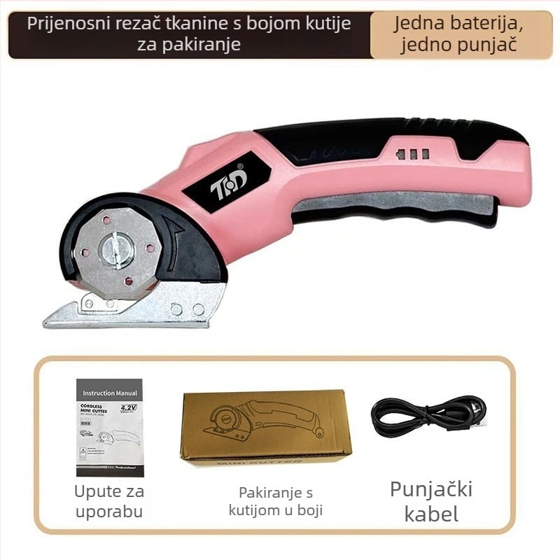 Hongyi električne škare za rezanje tkanina s punjivom litijskom baterijom, 3,6 V, za široke tkanine