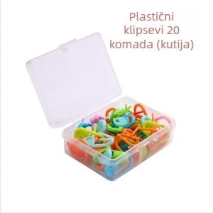 Plastična srcolasta mala kopča za pletenje – DIY pomoćni alat, 200 komada u kutiji, porijeklo Yiwu, brand Zuo man