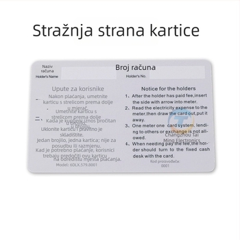 Pametna predplaćena IC kartica za mjerni uređaj za punjenje – Nije uvezeno, Bez prilagodbe, Marka: Druga