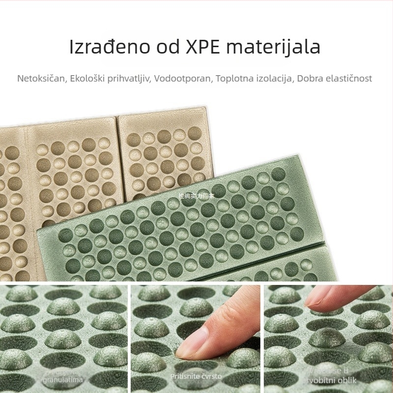 XPE sklopiva podloga za sjedenje otporna na vlagu za kampiranje — za 1 osobu, model Folding Pad, težina 35 g