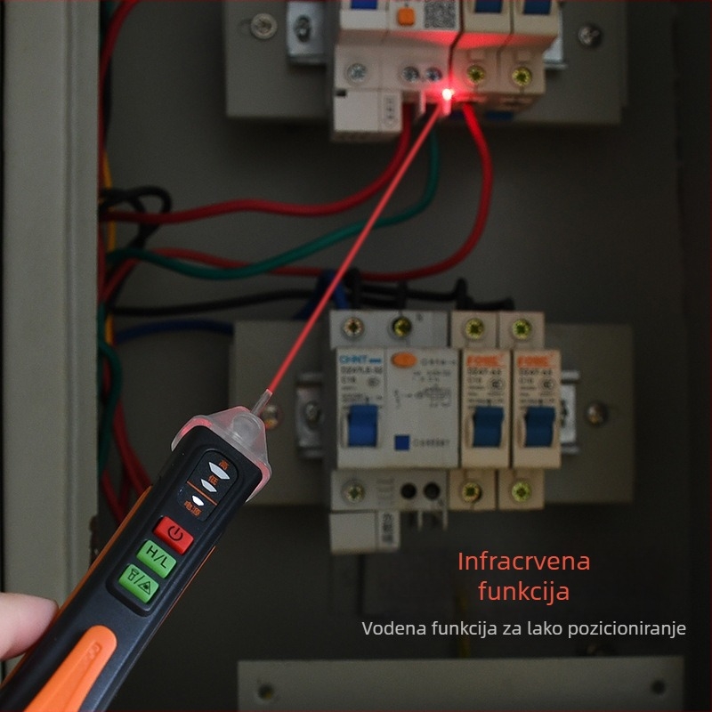 NJTY T02A Bezkontaktni tester napona za električare, inteligentna detekcija, 12–1000 V