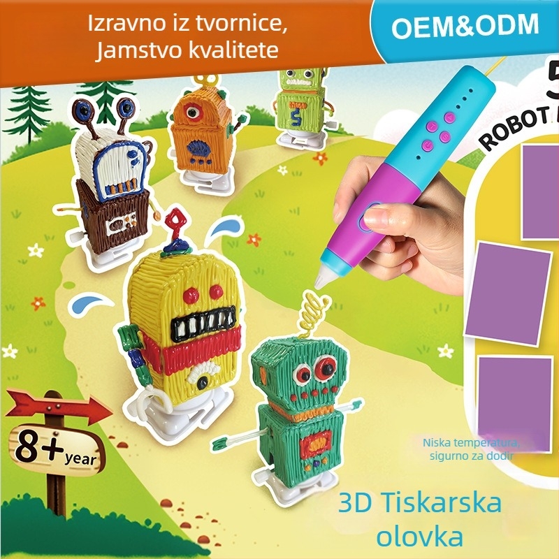 3D pisaća olovka s Halloween temom, PCL potrošni materijal, niskotemperaturna, bez električne energije