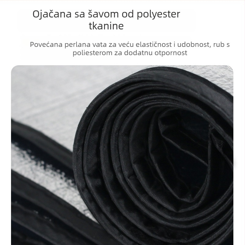 Kampinski madrac protiv vlage s aluminijskom folijom i bisernim pamukom, protuklizni, model YLBD-D001, za 4–6 osoba