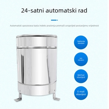 Nehrđajući čelik – kišomjer s okretnim spremnikom i senzorom kiše — stanica za praćenje padalina