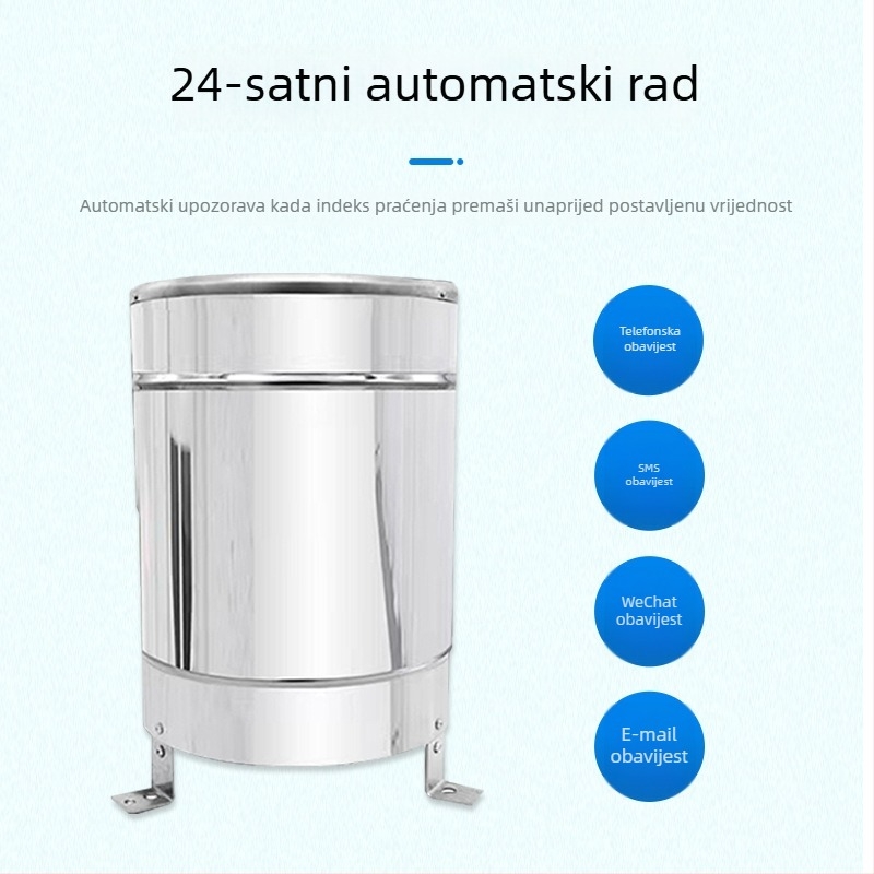Nehrđajući čelik – kišomjer s okretnim spremnikom i senzorom kiše — stanica za praćenje padalina