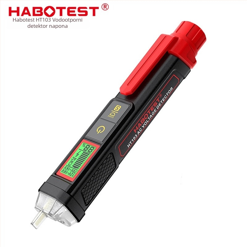 Habotest HT103 bezkontaktni tester napona s digitalnim zaslonom, zvučnim i svjetlosnim alarmom, vodootporan