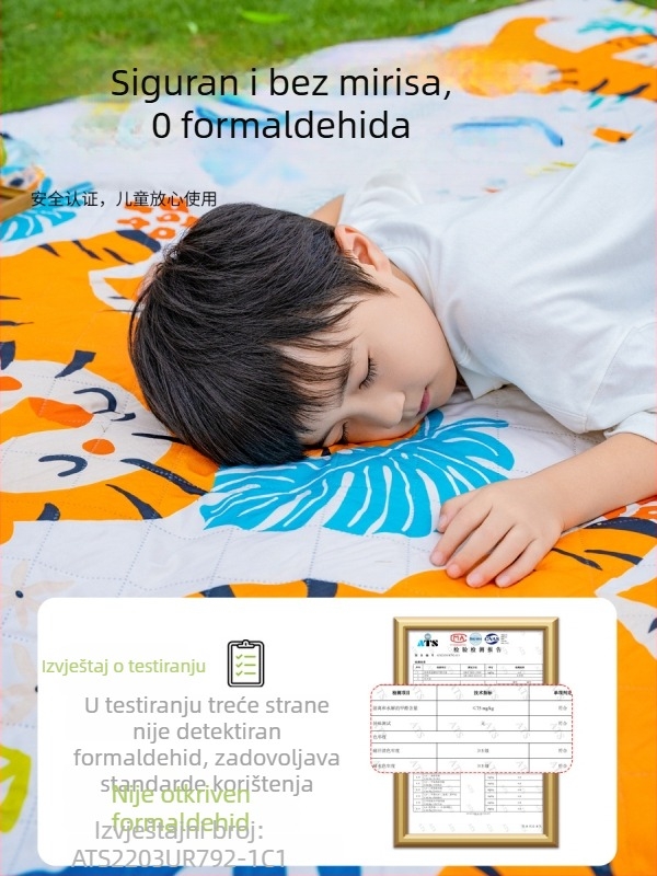 Piknik prostirka, vodootporna i otporna na vlagu, debela, prijenosna za kampiranje, za 3–4 osobe, Marka Empty Antelope, Materijal Encrypted pongee, Model Picnic Mat, Težina 1000 g
