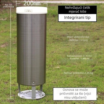 Plastični mjerač kiše za osnovnu školu – mjerenje kiše i snijega za geografiju.