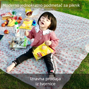 Jednokratne podloge za roštilj i piknik, debeli travnjak podloga, vodootporna i otporna na vlagu, 150×200 cm