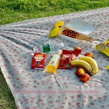 Jednokratne podloge za roštilj i piknik, debeli travnjak podloga, vodootporna i otporna na vlagu, 150×200 cm