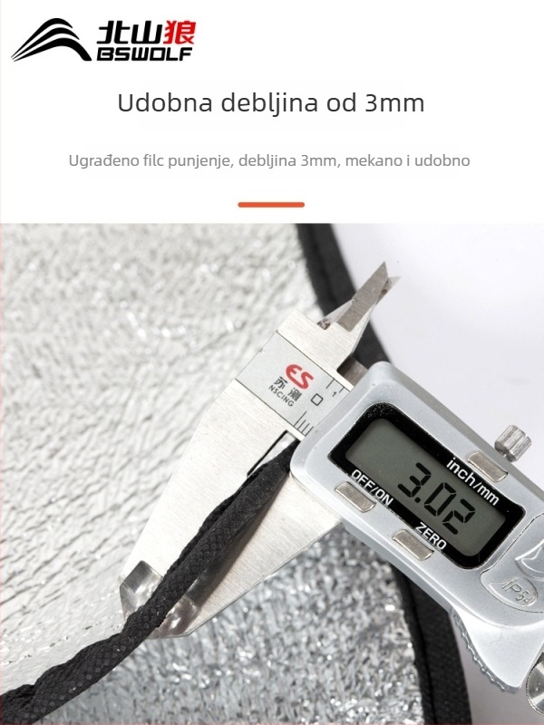 Bswolf Beishanlang vodootporna kampiranje podloga s aluminijskom folijom EVA, sklopiva za 3-5 osoba, model BSW-CL001, težina 0,3 kg