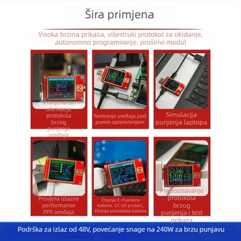 PD USB tester napona — digitalni mjerni instrument za struju, 48V, za popravke mobitela i telekomunikacijskog održavanja