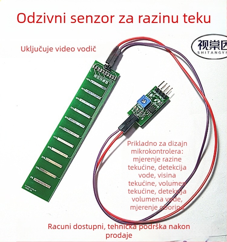 Senzor razine tekućine s dubinom vode, volumen tekućine, detekcija kiše, analogni izlaz, 5V mikrokontroler