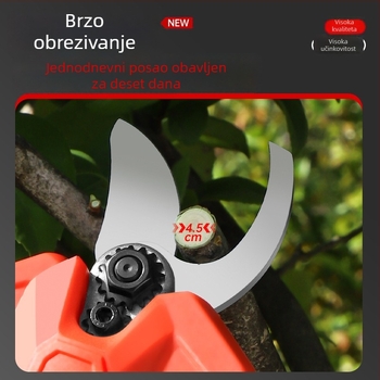 Shelley Bežične škare za podrezivanje vrta s Li‑ion baterijom, ručne električne škare za rezanje grana stabla