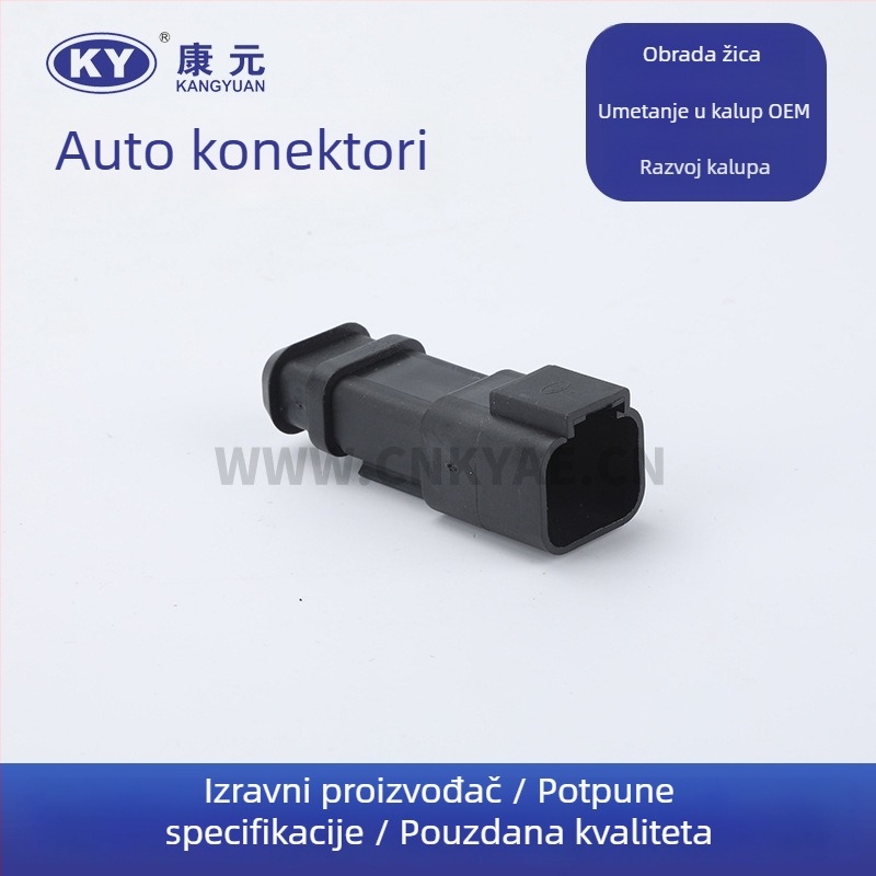 Automobilski konektor DTP04-2 / DJK7021A-2.5-11, izolacijski materijal od industrijskih plastika, za automobil