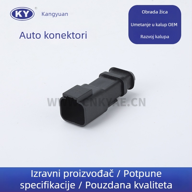 Automobilski konektor DTP04-2 / DJK7021A-2.5-11, izolacijski materijal od industrijskih plastika, za automobil