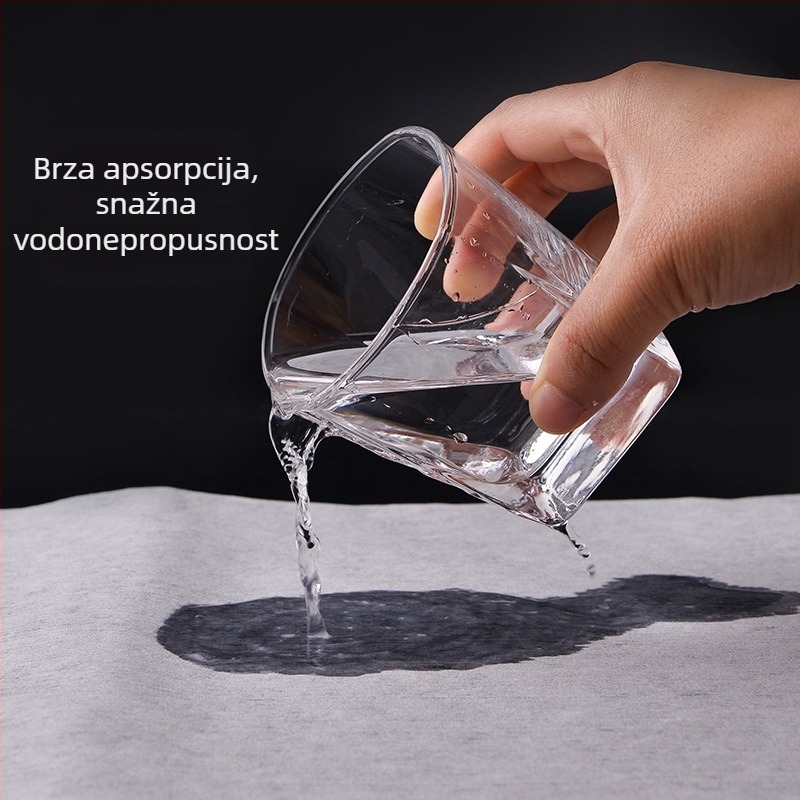 Jednokratna krpa od drvenog celuloze za salone, 40 g upijanja, 190 listova u pakiranju, 25 paketa