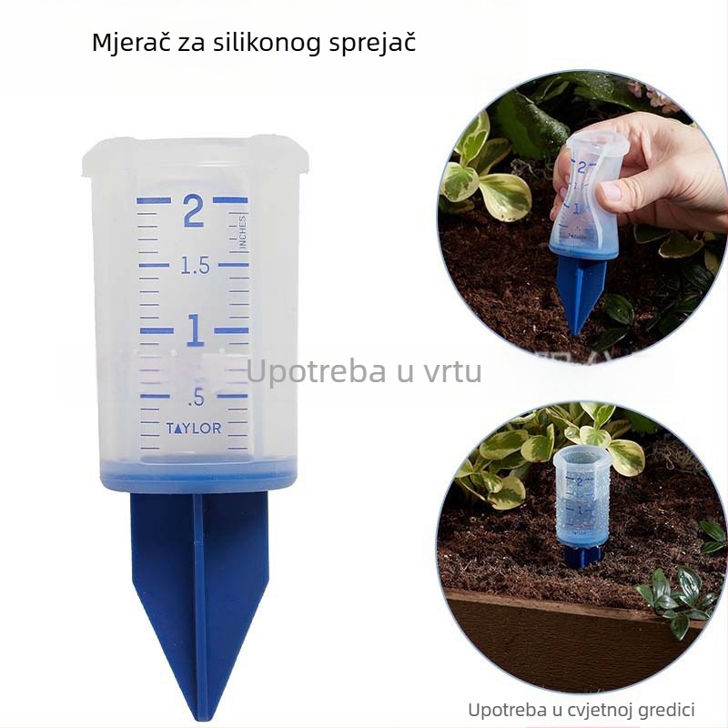 World Silikonski Mlazni Mjerač Kiše i Navodnjavanja – Dnevna Vanjska Upotreba