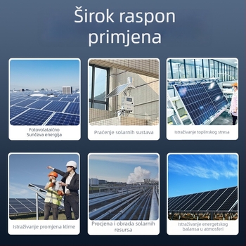 Vanjska automatska meteorološka stanica za kišu s nadzorom temperature i vlage tla, model Dze-003, Dizhenen, 200V, težina 10 kg