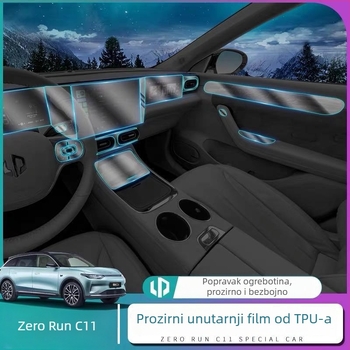 TPU unutarnja folija za ploču instrument table i mjenjač, srednja konzlola i površina navigacije, folija za zaštitu laka, bez prilagodbi