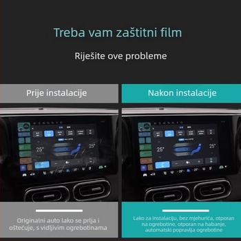 TPU unutarnja folija za ploču instrument table i mjenjač, srednja konzlola i površina navigacije, folija za zaštitu laka, bez prilagodbi