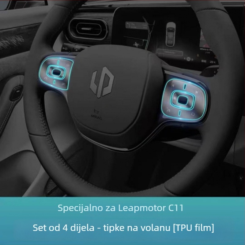 TPU unutarnja folija za ploču instrument table i mjenjač, srednja konzlola i površina navigacije, folija za zaštitu laka, bez prilagodbi