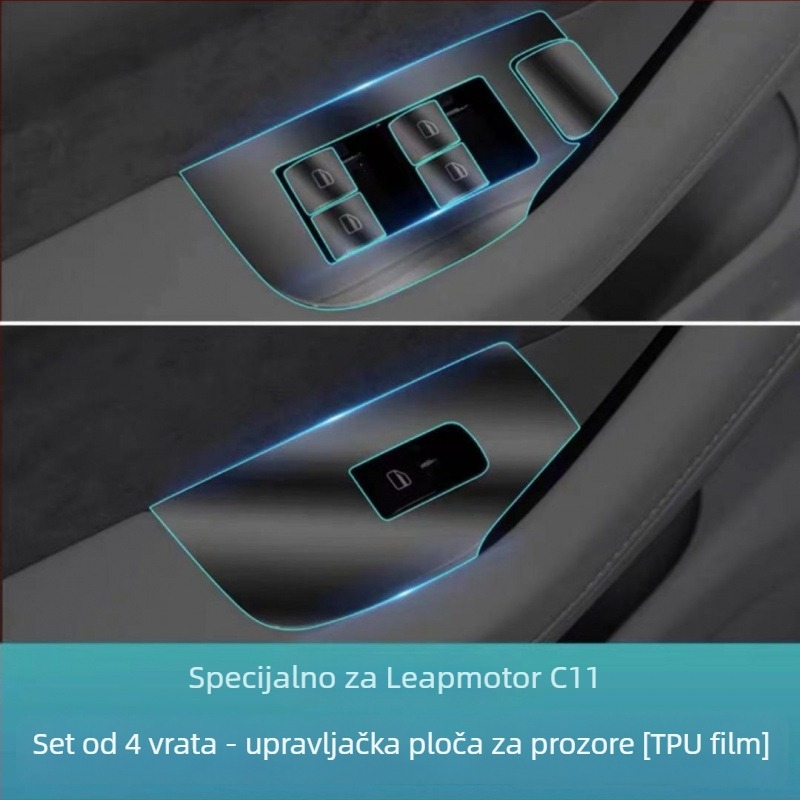 TPU unutarnja folija za ploču instrument table i mjenjač, srednja konzlola i površina navigacije, folija za zaštitu laka, bez prilagodbi