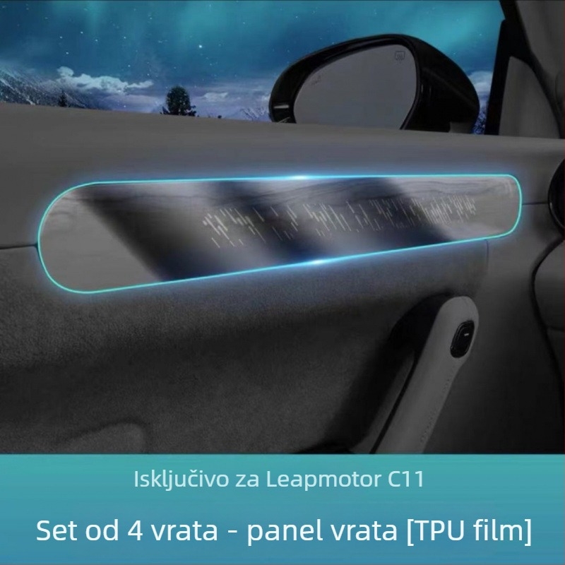 TPU unutarnja folija za ploču instrument table i mjenjač, srednja konzlola i površina navigacije, folija za zaštitu laka, bez prilagodbi