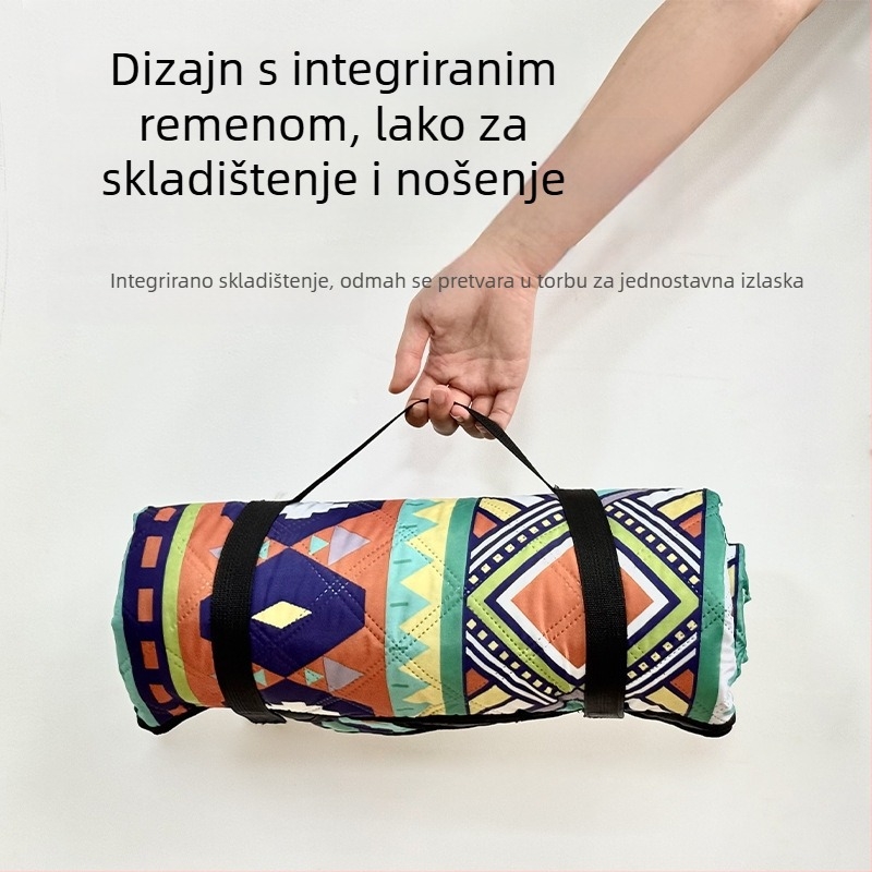 Ultrasonic piknik podloga, Oxford platno, 1000 g, za 2–4 osobe, protuklizna podloga protiv vlage, lagana za nošenje