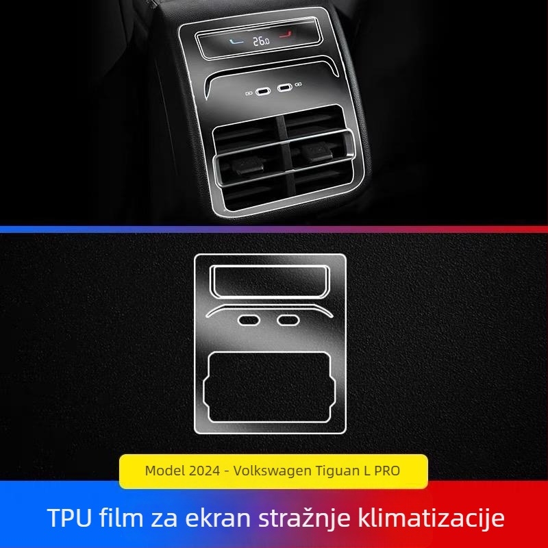Zaštitni film zaslona navigacije VW Tiguan L – TPU, bez prilagodbe, Pokloni: Ostalo