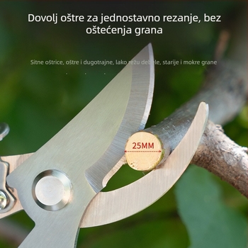 Airuidun škare za podrezivanje voćaka, alat za uštedu snage u vrtu, za debele grane