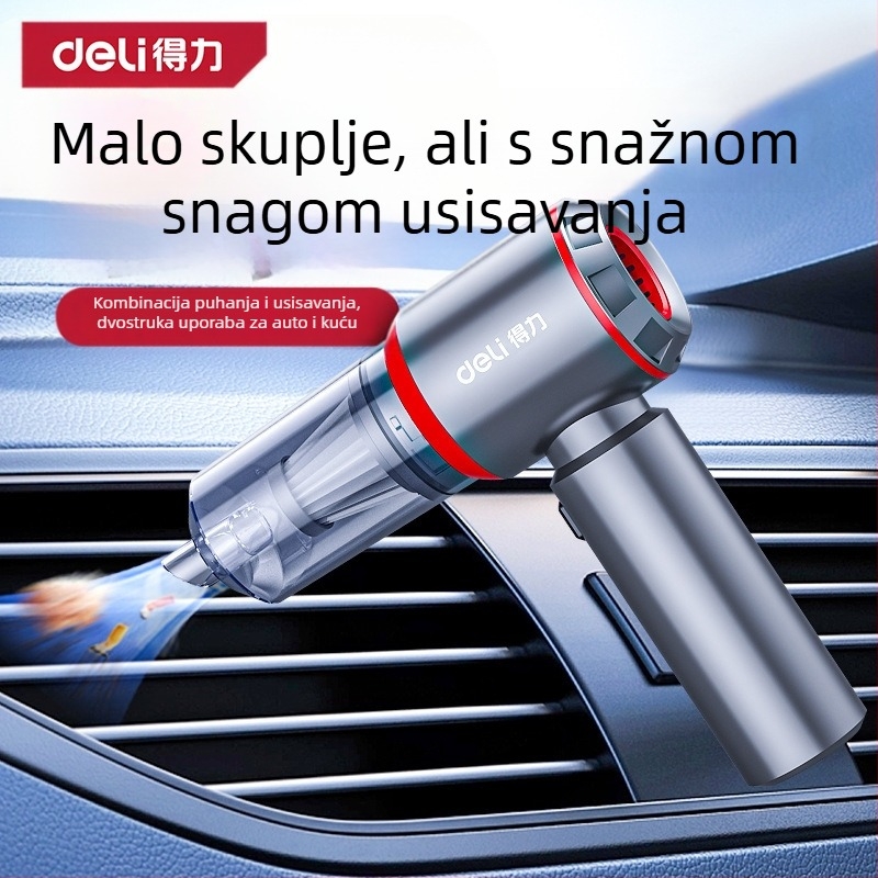 Dvojno uporabni usisavač za auto i dom, ručni, bežični, 7.4V, 120W, 4000Pa usisna snaga