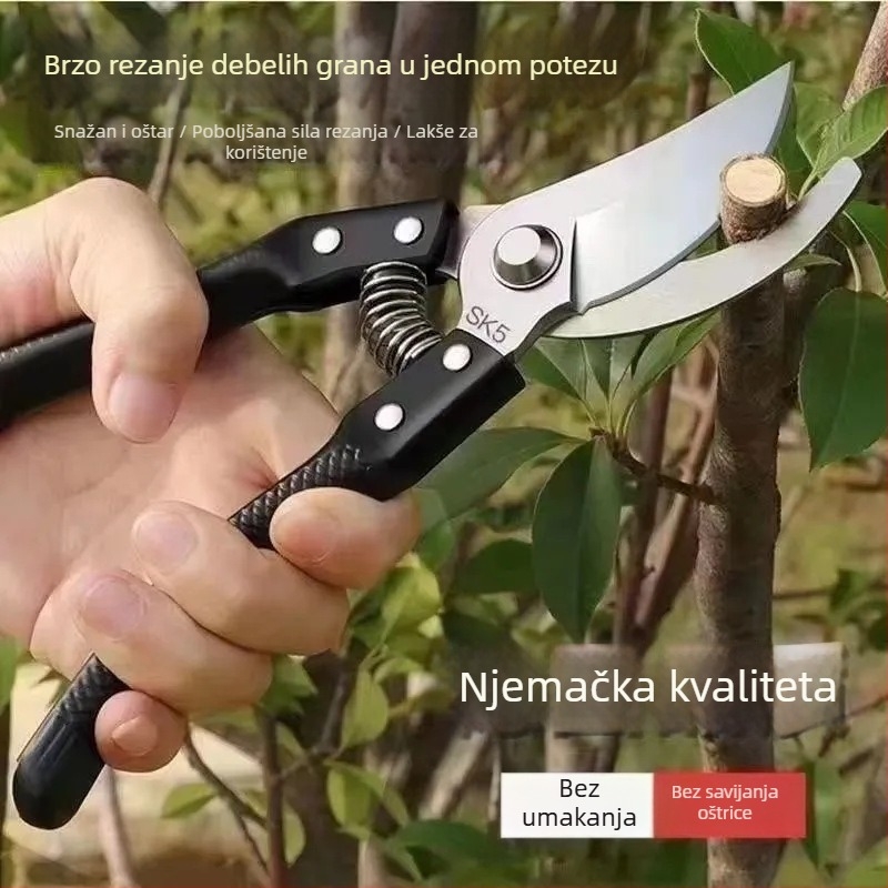 Mingsen škare za grane — za debele grane, voćke, kućni vrt i cvjetne gredice