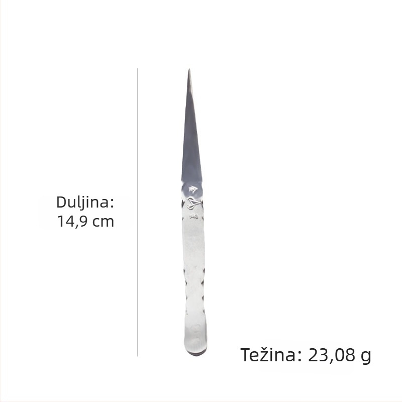 Pinzete od nehrđajućeg čelika, višestruke namjene, ravne i zakrivljene vrhove, za šivanje i provlačenje konca — minimalistički dizajn.