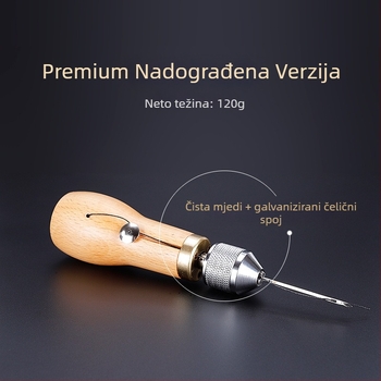 Nine Neng Ručna šivna igla za kožu — alat za kožnu izradu, DIY kožne projekte, kutija 100 kom., bruto težina 120 g