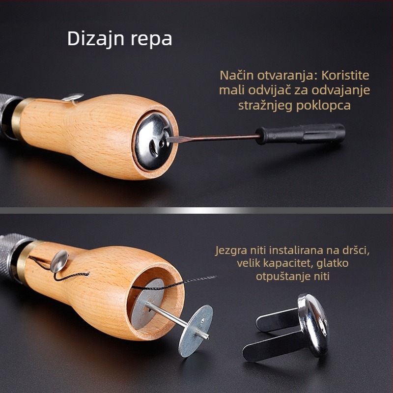 Nine Neng Ručna šivna igla za kožu — alat za kožnu izradu, DIY kožne projekte, kutija 100 kom., bruto težina 120 g