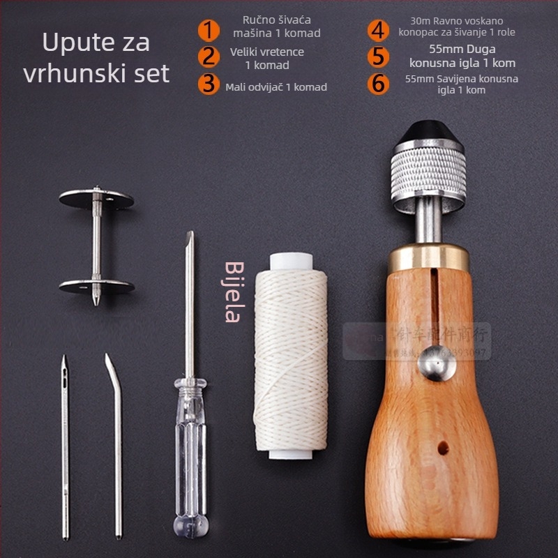 Nine Neng Ručna šivna igla za kožu — alat za kožnu izradu, DIY kožne projekte, kutija 100 kom., bruto težina 120 g