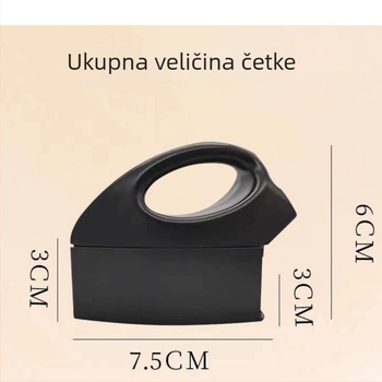 Četkica za puder s trokutastim poklopcem i četkica za čišćenje s višestrukim vlaknima