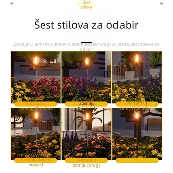 Solarne vanjske lampe za krajinu i vrt, vodootporne lampe za travnjak