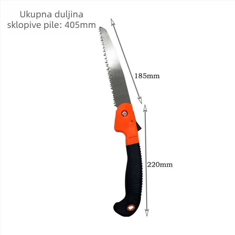 Sklopiva pila za drveće – ručni alat za drvnu obradu, za vrt i podrezivanje voćaka