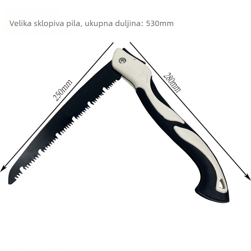 Sklopiva pila za drveće – ručni alat za drvnu obradu, za vrt i podrezivanje voćaka