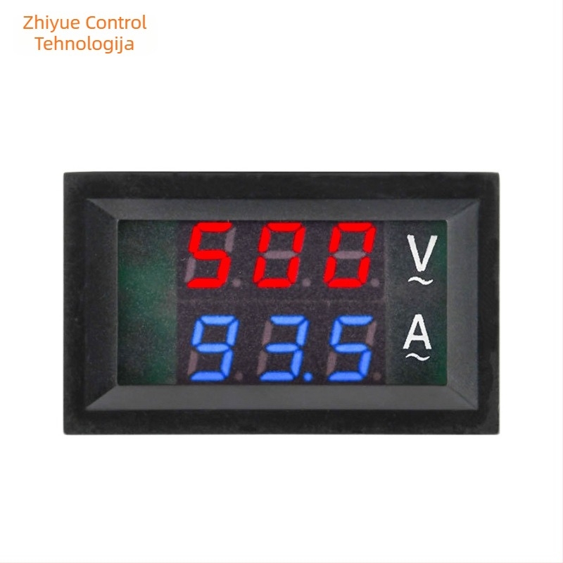 ZYK AC60V-500V mjerač napona i struje, digitalni dvostruki zaslon, ±1% točnost mjerenja napona