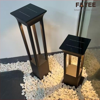 Solarna vanjska LED svjetiljka za travnjak IP65 aluminij 1.5W 6–12h radnog vremena