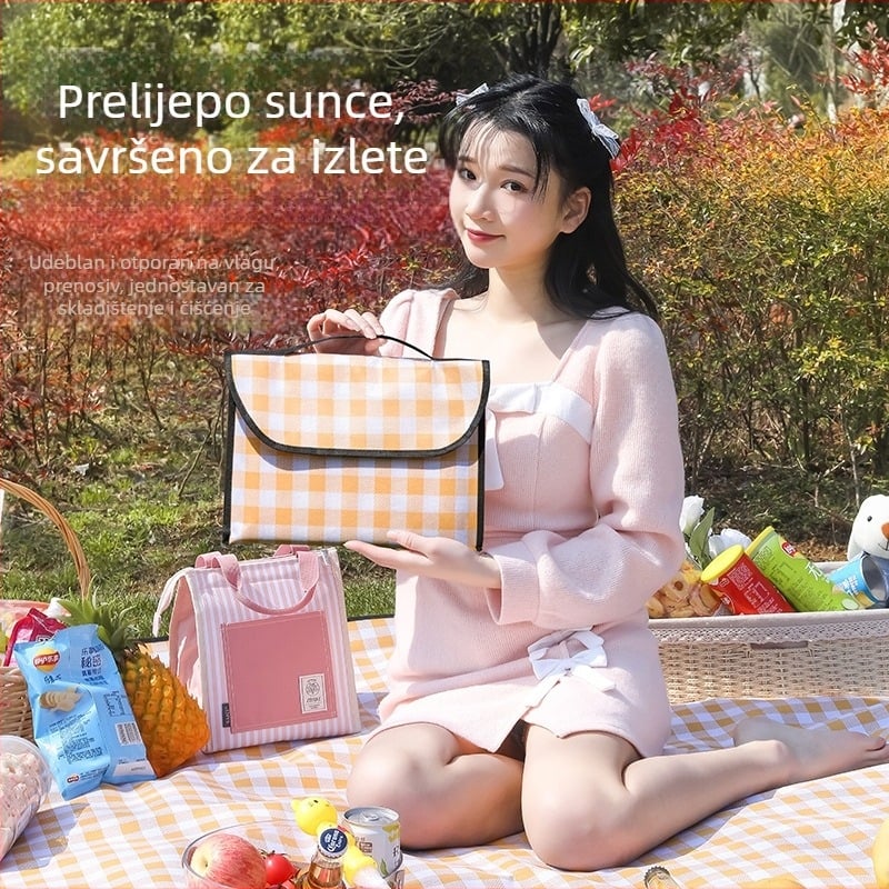 Xihong piknik prostirka, vodootporna i otporna na vlagu, model R600-1, netkani materijal, za 4-5 osoba