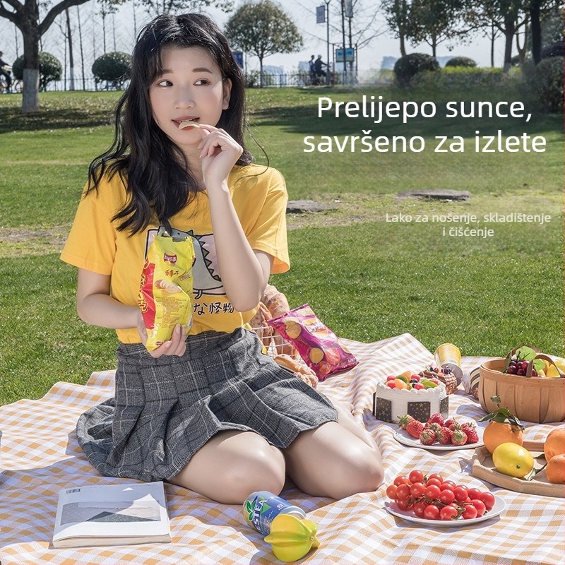 Xihong piknik prostirka, vodootporna i otporna na vlagu, model R600-1, netkani materijal, za 4-5 osoba