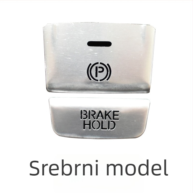 Dekorativna naljepnica za gumb ručne kočnice za Honda Accord desete generacije Inspire – aluminijska legura, prozirne sequins, bez logotipa